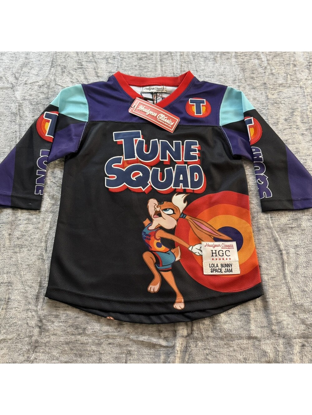 Headgear Classics Space Jam Lola Bunny Tune Squad Hockey Jersey Youth Size S NEW